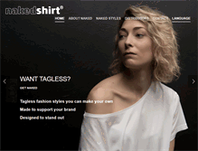 Tablet Screenshot of nakedshirt.com